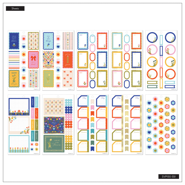 The Happy Planner Value Pack Stickers - Little Garden - 30 Sheets