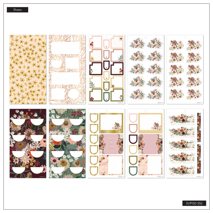 The Happy Planner Value Pack Stickers - Wildflower Whimsy - 30 Sheets
