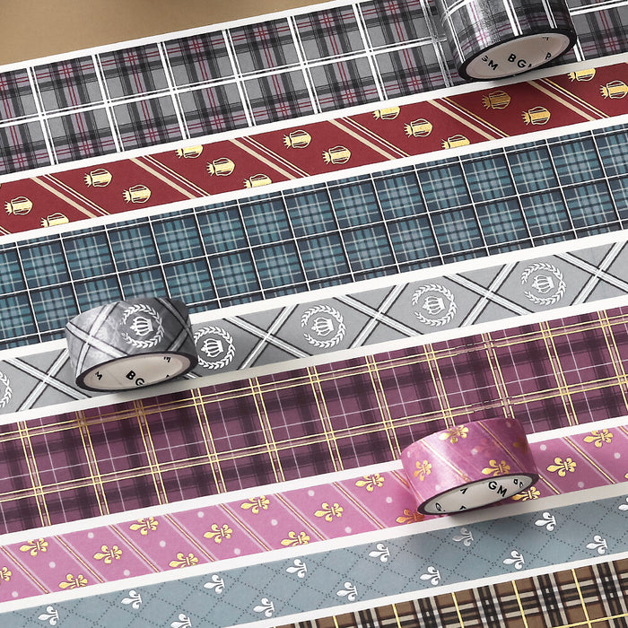 BGM 'School Colours' Washi Tape Set - Gray
