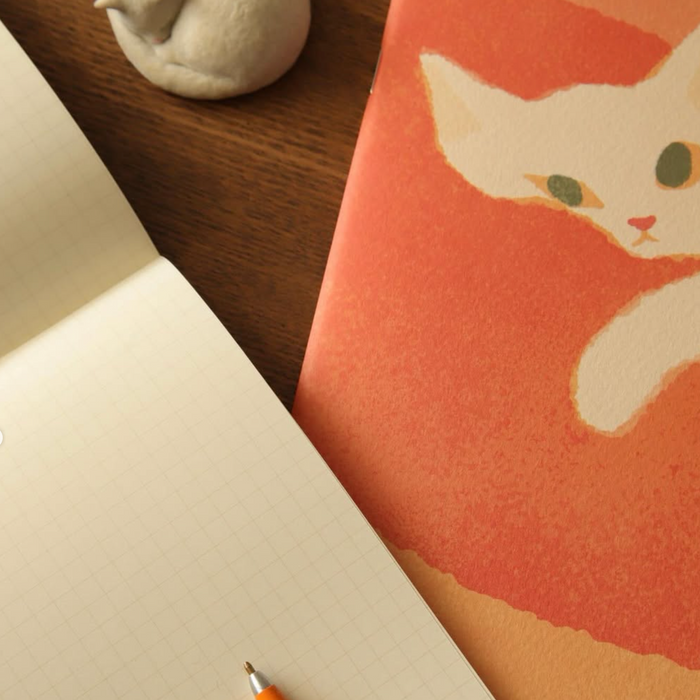 Mula A5 5mm Graph Notebook - Cat in a Box