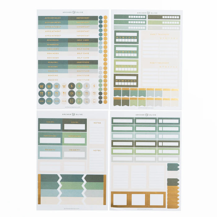 Soft Nature Planner Sticker Set