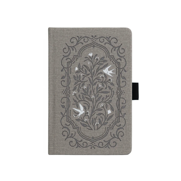 Songbird in Warm Grey Dot Grid Notebook