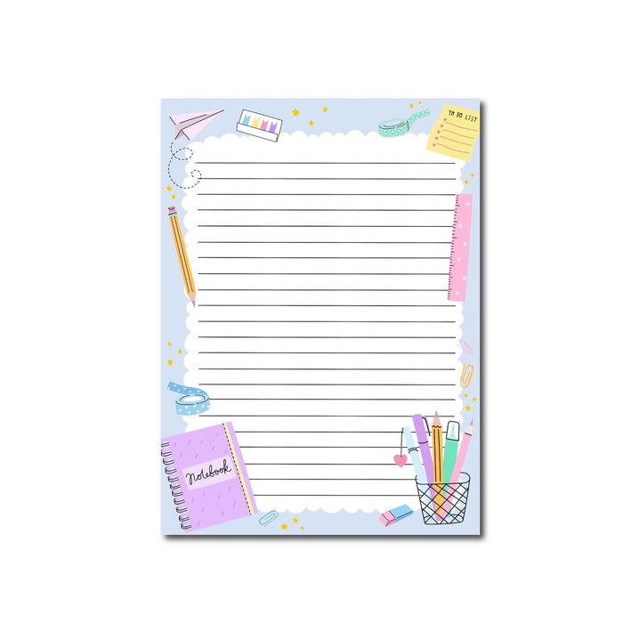 Stationery Double-Sided A5 Notepad