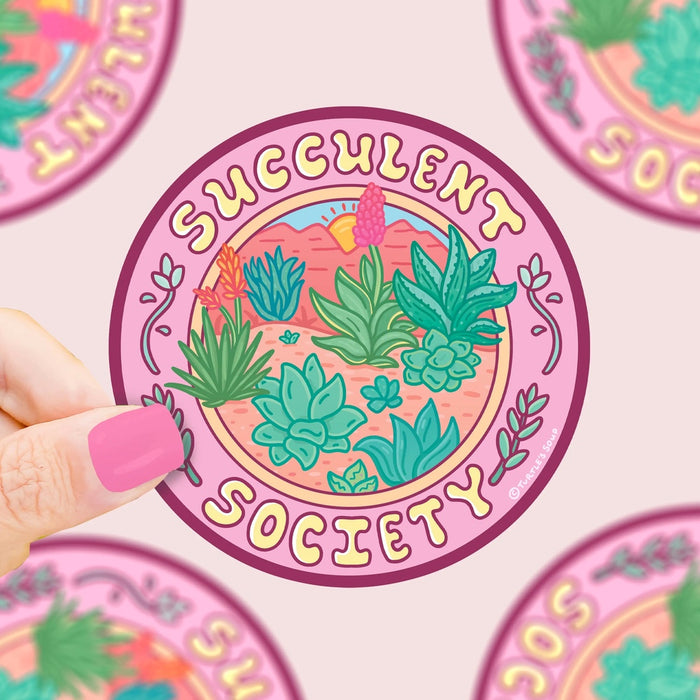 Succulent Society Vinyl Sticker