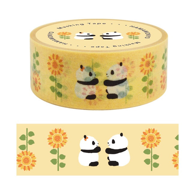 Sunflower & Panda Washi Tape
