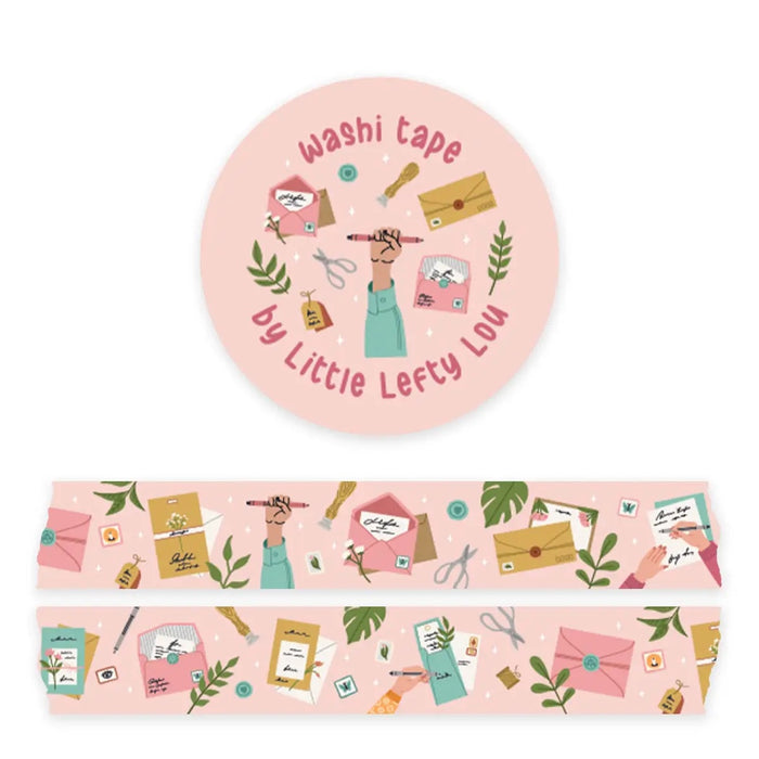 Little Lefty Lou Sweet Pink Mail Washi Tape