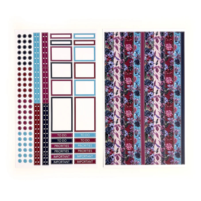 Twilight Blooms Sticker Journaling Kit