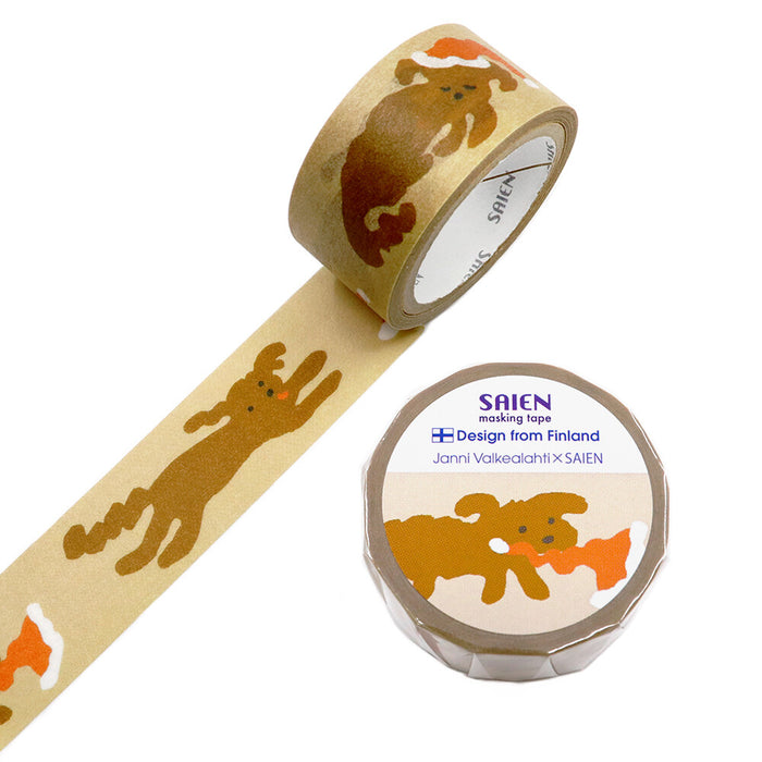 Saien x Janni Valkealahti Masking Tape - Santa Dogs
