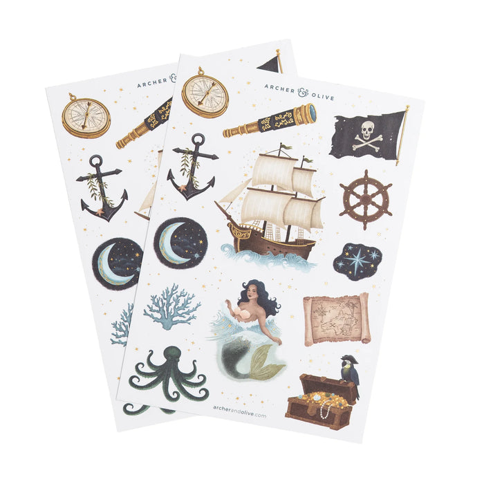 Treasure Map Sticker Set