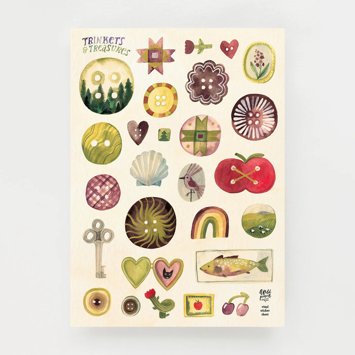Vinyl Sticker Sheet — Trinkets