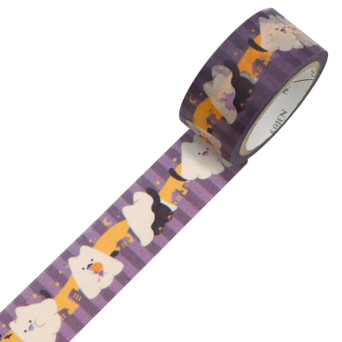 Japanese Masking Tape - Black Cat Ghost