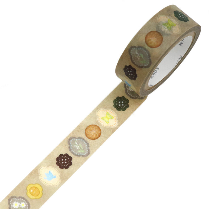 Japanese Masking Tape Set - Antique Button