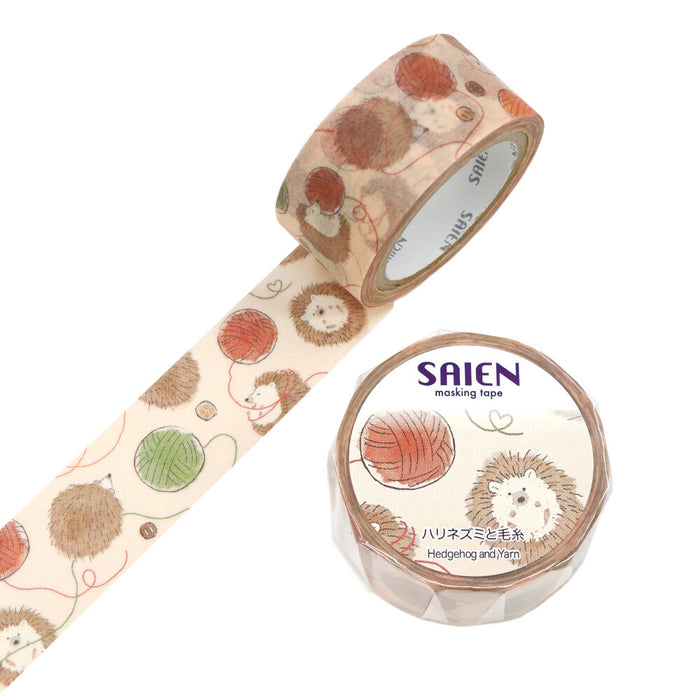 Japanese Masking Tape - Hedgehog and Yarn