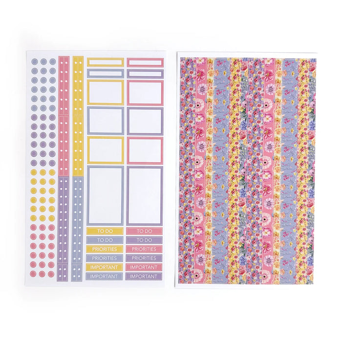Vibrant Flourish Sticker Journaling Kit