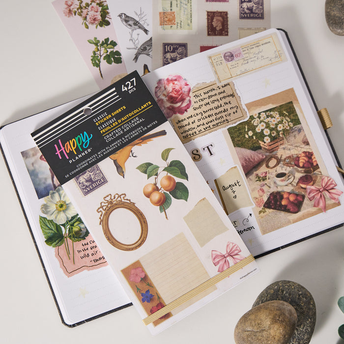 The Happy Planner Value Pack Stickers - Crafted Collage - 30 Sheets