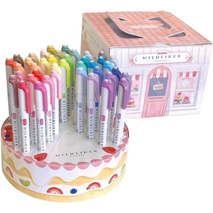 Zebra Mildliner Limited Edition 'Cake' Set - 40 Colours
