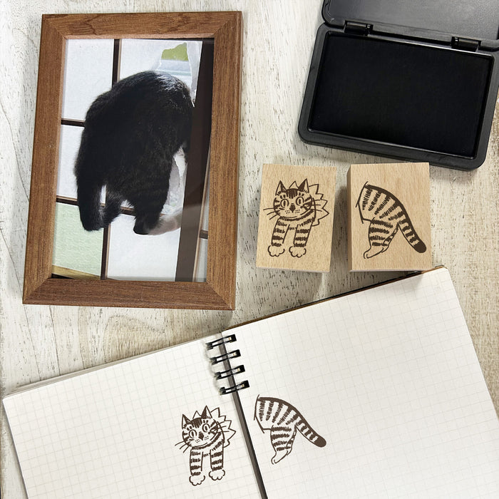 Wood Stamp - Cat Face