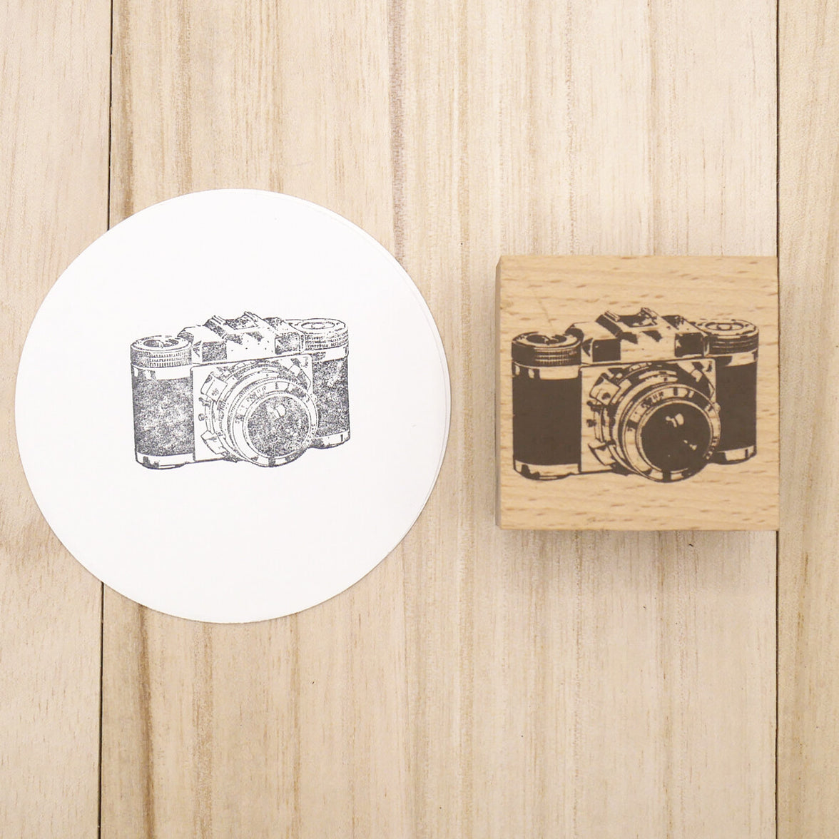 Wood Stamp - Vintage Camera — WashiGang