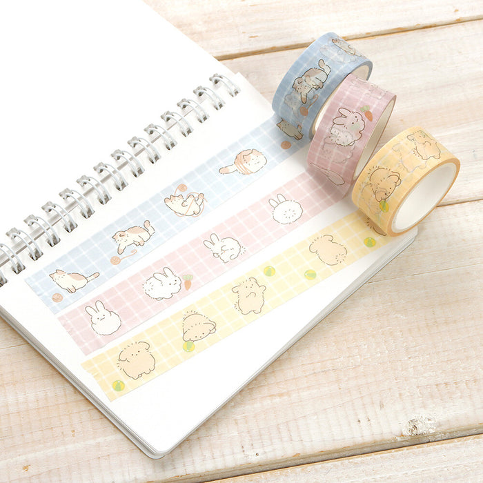 Marumaru Animal Perforated Washi Tape - Cat