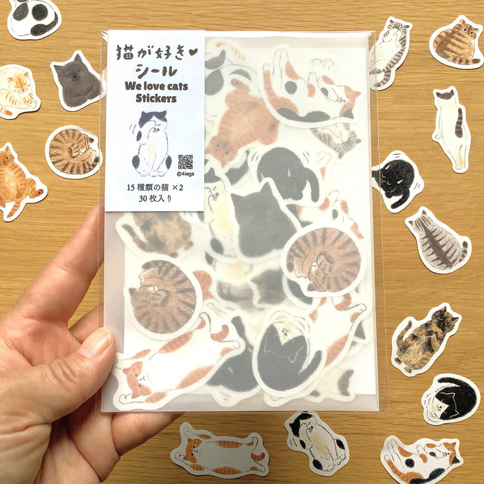 We Love Cats Stickers