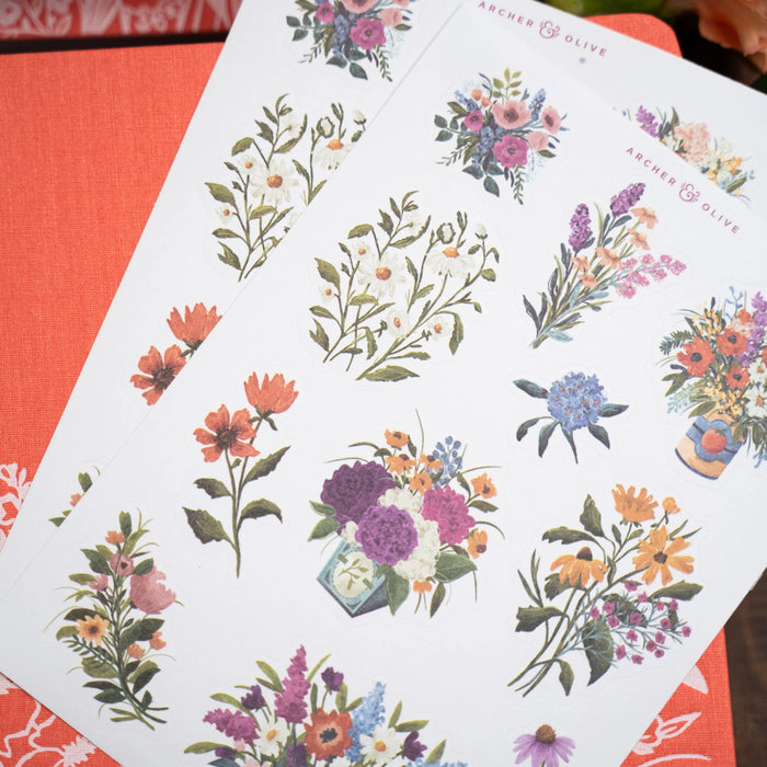 Wildflowers Sticker Set