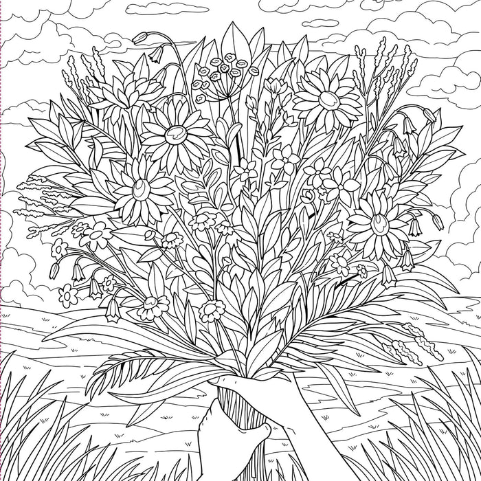 Wildflowers Artist's Colouring Book