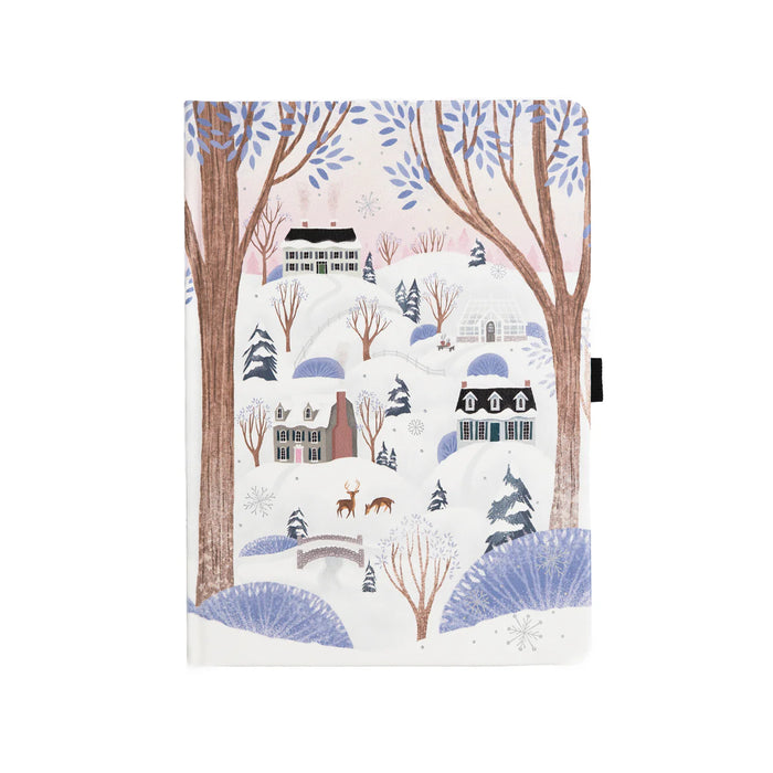 Winter Village Dot Grid Notebook