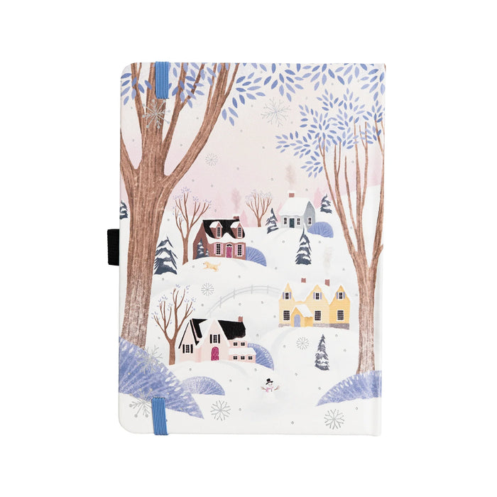 Winter Village Dot Grid Notebook