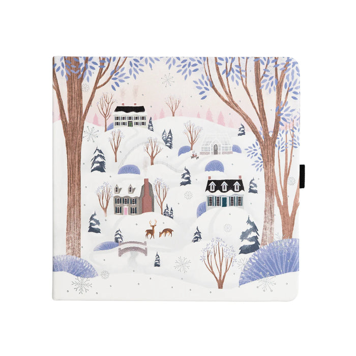Winter Village Dot Grid Notebook