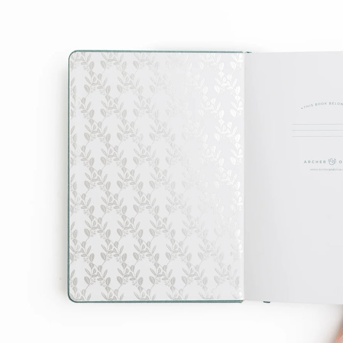 Eucalyptus Dot Grid Notebook - Exclusive Design!