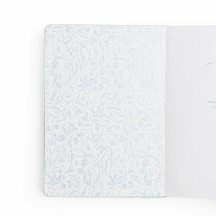 Snowdrops Dot Grid Notebook
