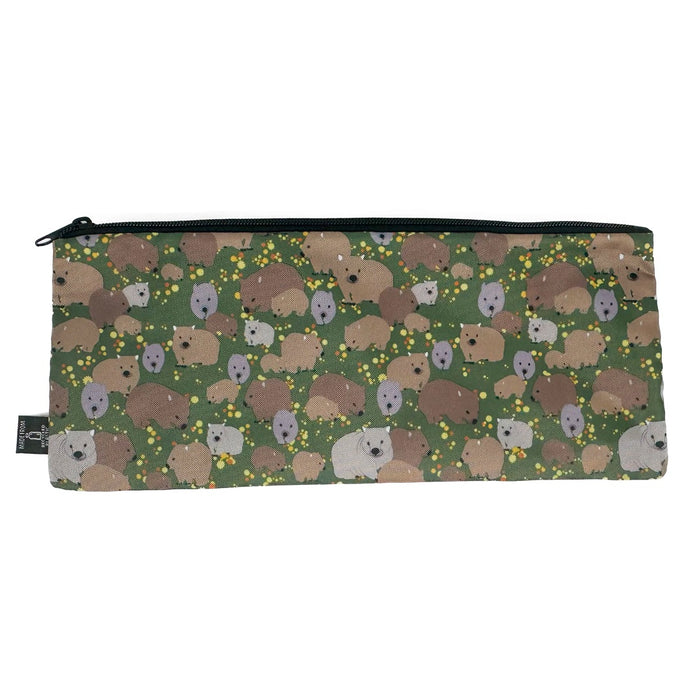 Recycled Plastic Pencil Case - Wombat