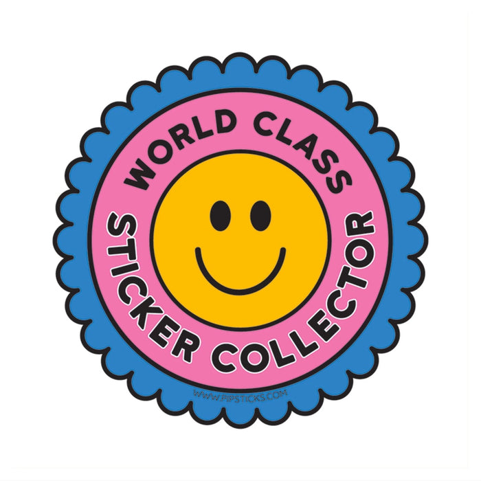 World Class Collector Vinyl Sticker by Pipsticks
