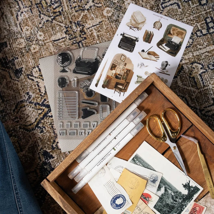 Acrylic Stamp Set - The Writer's Desk