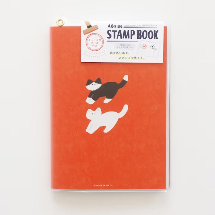 A6 Stamp Book / Travel Journal - Cats