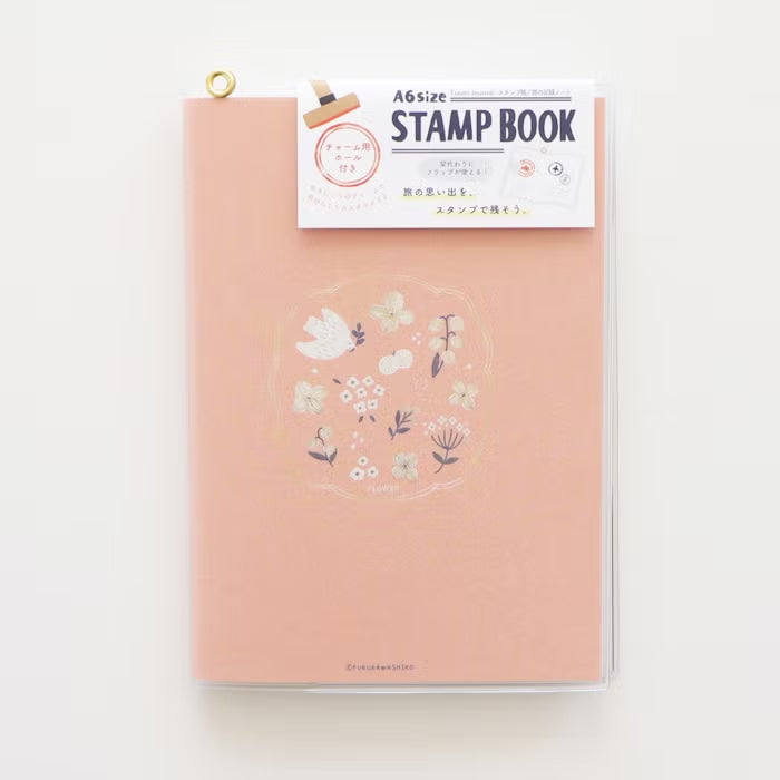 A6 Stamp Book / Travel Journal - Flowers & Little Birds