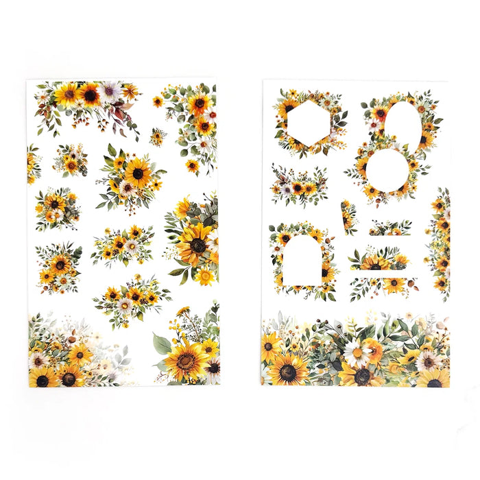 Yellow Florals Sticker Book