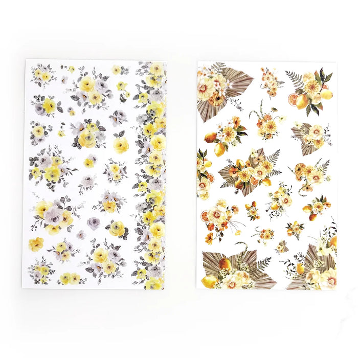 Yellow Florals Sticker Book
