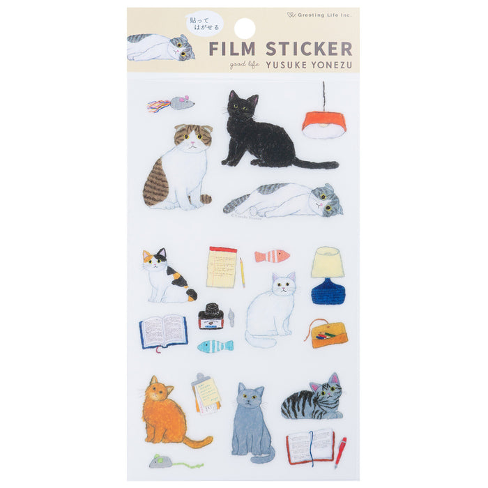 Yusuke Yonezu Peel-Off Stickers - Cats
