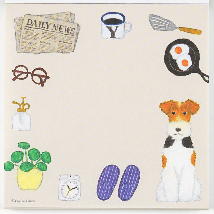Yusuke Yonezu Square Memo Pad - Canine