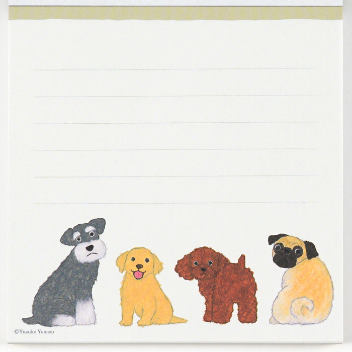 Yusuke Yonezu Square Memo Pad - Canine