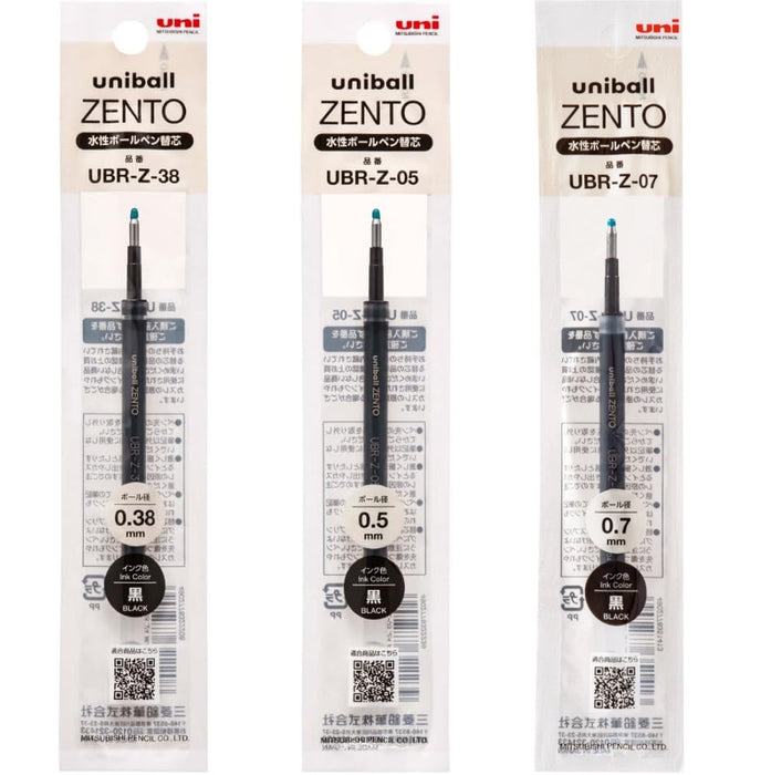 Uni-Ball ZENTO Gel Pen Refill - Black