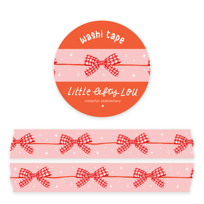 Gingham Bow Garland Washi Tape