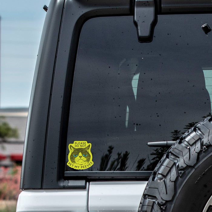 Do Not Pet My Peeves Vinyl Sticker