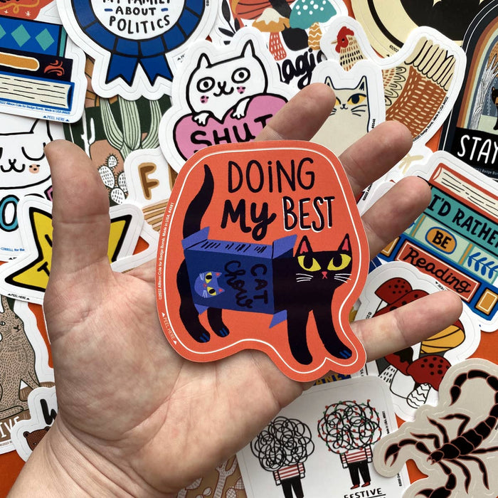 Doing My Best Vinyl Sticker