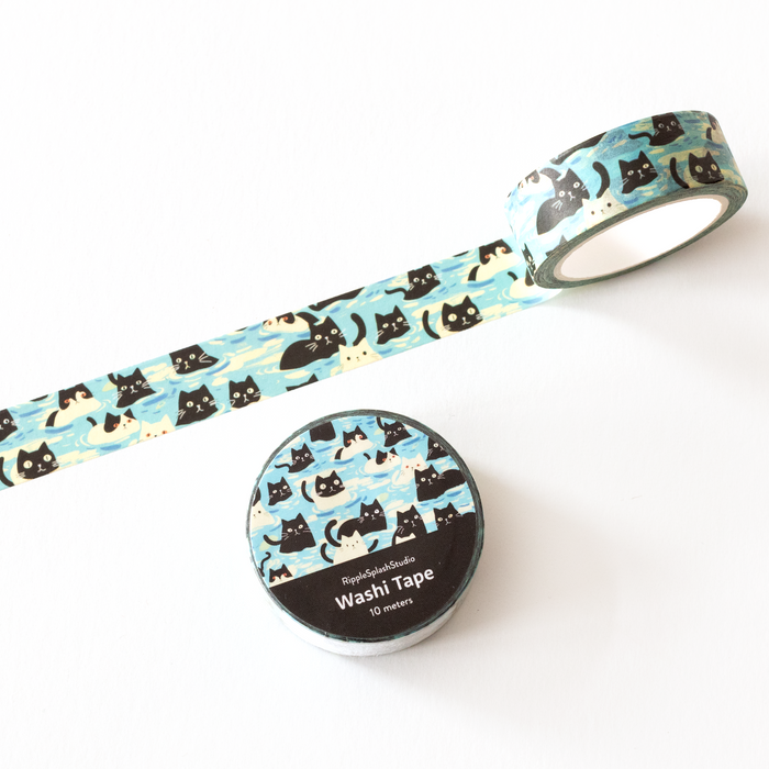 Swimming Cats Washi Tape