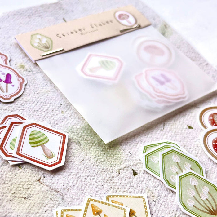 Sticker Flakes - Mushrooms