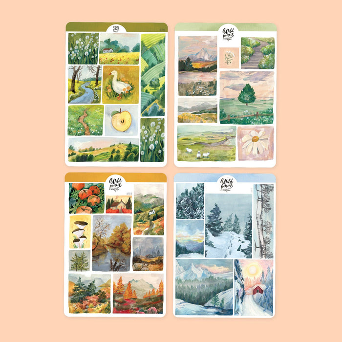 Sticker Sheet Bundle — Four Seasons