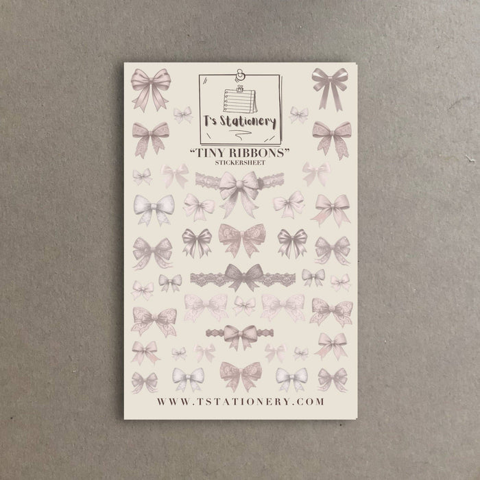 Tiny Coquette Ribbons Sticker Sheet