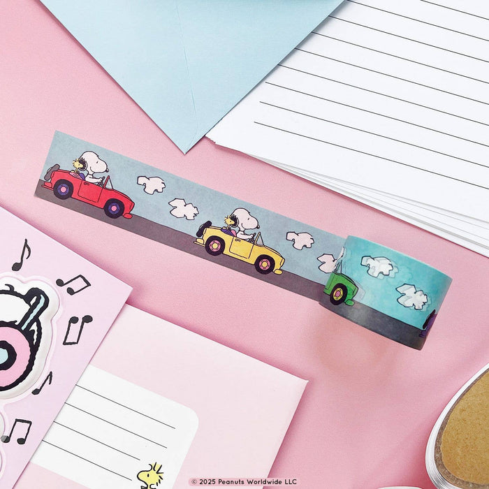 Pipsticks x Peanuts Snoopy & Woodstock On The Road Washi Tape